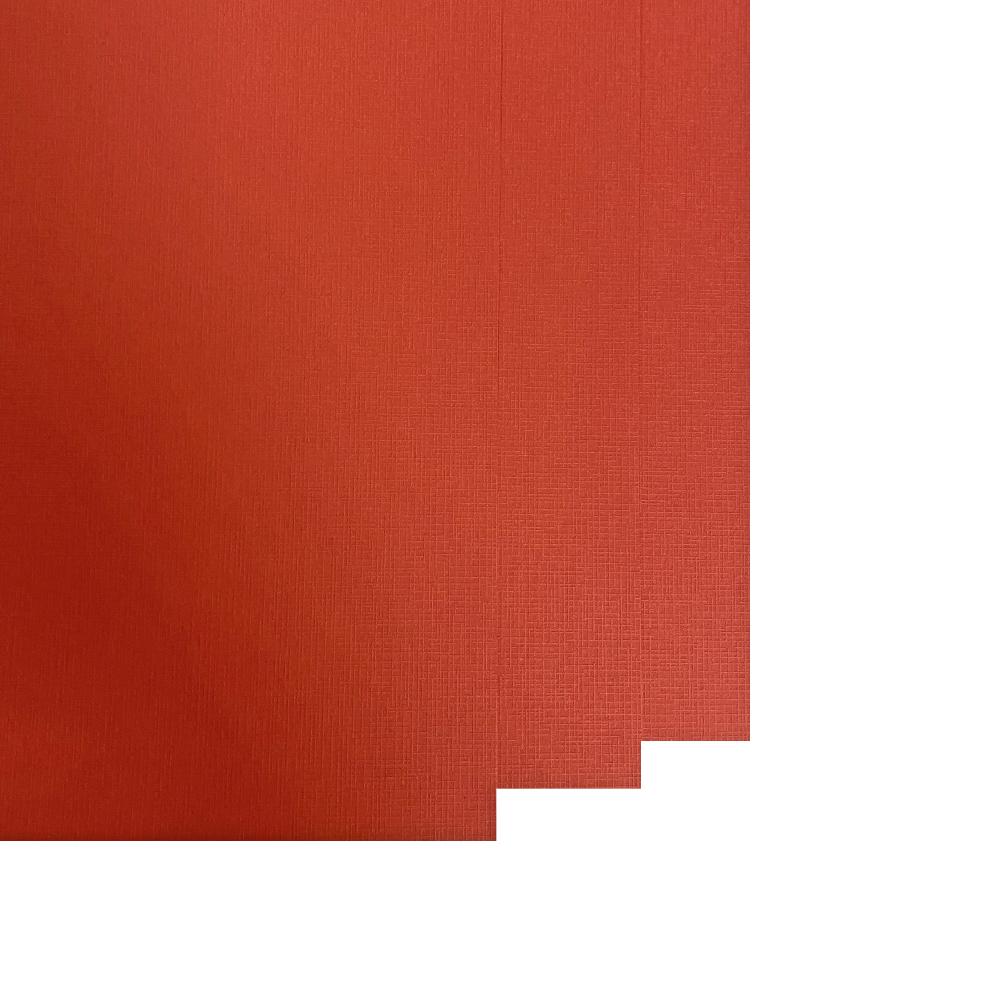 Обложки картонные "лён" А4 красные