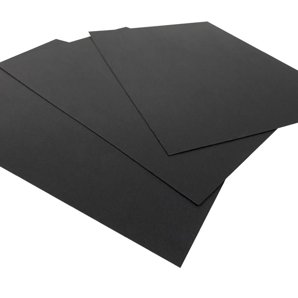 Обложки картонные "лён" А4 черные